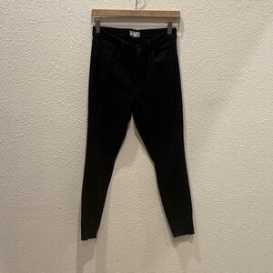 LOFT Women's Sateen Black Skinny Jeans